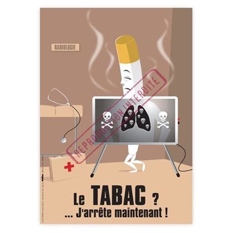 Affiche Sécurité Le Tabac Jarrête Maintenant Ap54 Graphito
