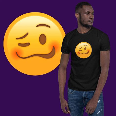 Woozy Face Emoji T Shirt Unisex T Shirt Eyebrow Shirt Etsy