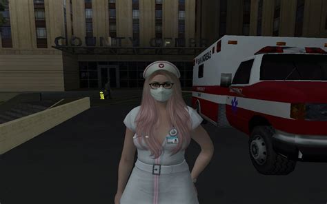Gta San Andreas Gta Online Skin Ramdon Female Outher Dress Sexy Nurse