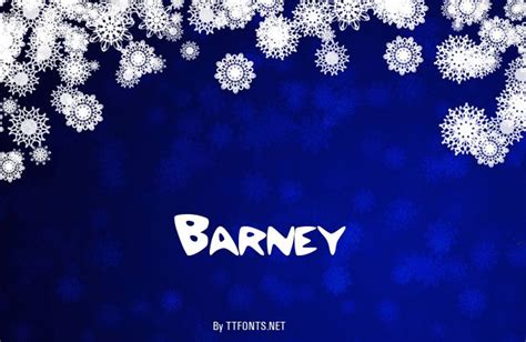 Barney Regular Truetype Font