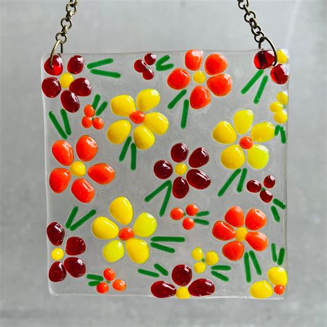Craft Kit Glass Art Make At Home Fused Glass Kit By Twice Etsy Uk