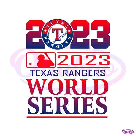 2023 Texas Rangers World Series Svg Cutting Digital File