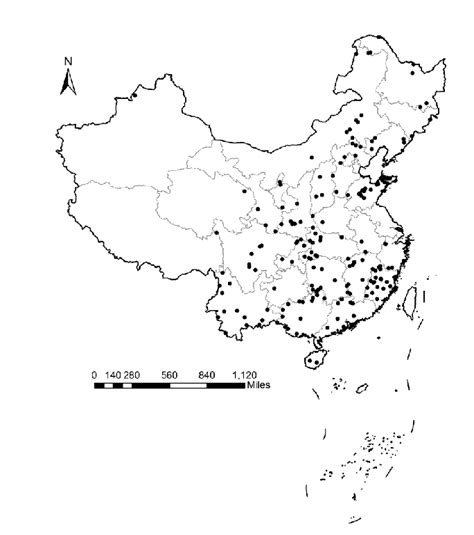 Location Of The 186 Nature Reserves Across China Download