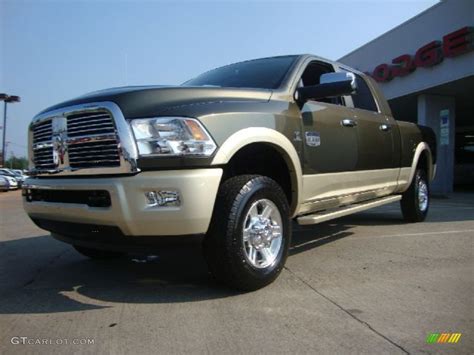 2011 dodge ram 2500 laramie 4x4 crew cab swb truck angular front. 2011 Sagebrush Pearl Dodge Ram 2500 HD Laramie Longhorn ...