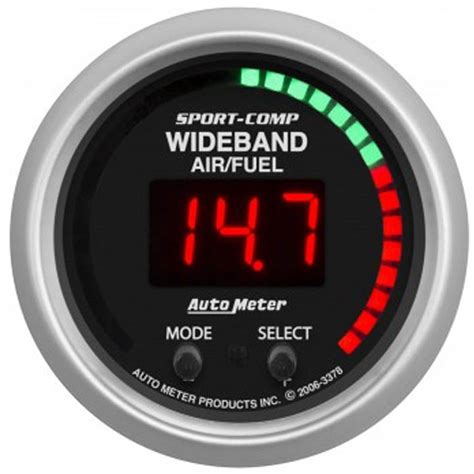 Autometer In Wideband Pro Plus Air Fuel Ratio Sport