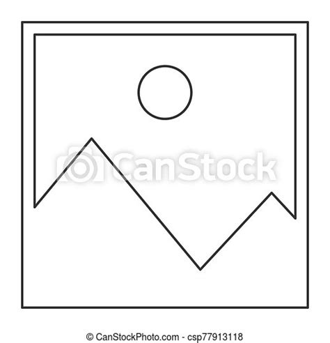 No Image Outline Vector Symbol Missing Available Icon No Gallery For