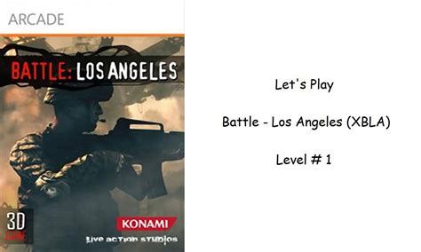 Lets Play Battle Los Angeles Xbox Live Arcade Level 1 Youtube