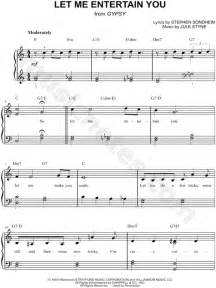 Let Me Entertain You From Gypsy Sheet Music Easy Piano In C Major Download And Print Sku