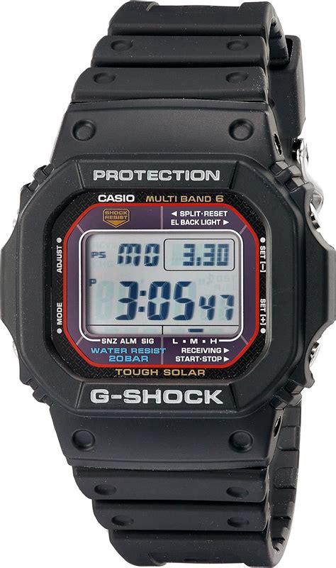 Casio Gwm5610 1 Mens G Shock Black Resin Multi Band Atomic Digital Alarm Watch Casio Amazon