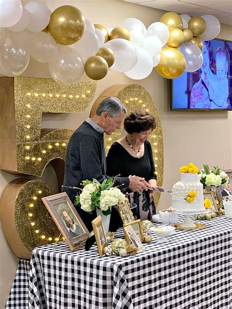50th Wedding Anniversary Party Ideas Dimples And Tangles