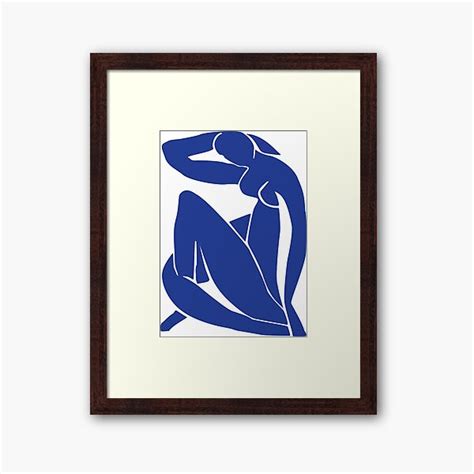 Henri Matisse Nu Bleu Ii Blue Nude The Cut Outs Framed Art