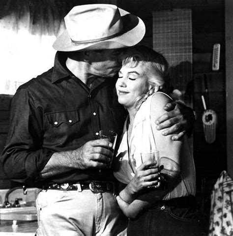 Marilyn Monroe And Clark Gable During The Filming Of The Misfits