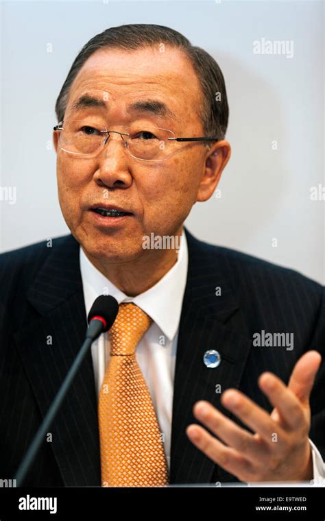 Secretary General Of The Un Ban Ki Moon United Nations Hi Res Stock