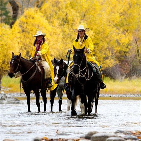 Triple Creek Ranch Fall Horseback Ride Equestrian Helmets Equestrian