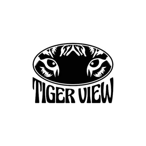 Premium Vector Mascot Tiger Eye Logo Tiger Eyes On White Background