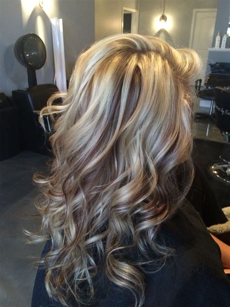 Beautiful White Blonde Highlights With Chocolate Brown Lowlights