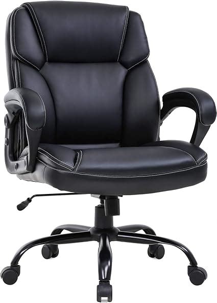 big and tall office chair 400lbs wide seat ergonomic desk chair pu leather computer chair with