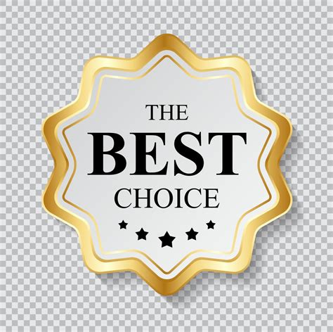 Gold Label The Best Choice Template Vector Illustration 2722417 Vector