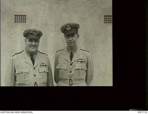 Informal Portrait Of Two Unidentified Raaf Pilots Wearing The Summer