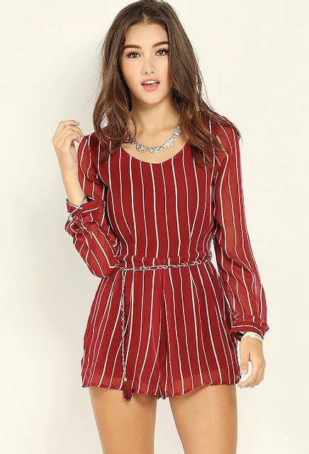 Fαshiση Gαlαxy 98 ☯ Red Full Sleeve Romper Dress Women Fashion