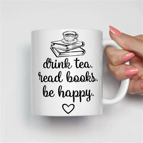 book lover mug tea lover mug book lover t drink tea read etsy uk
