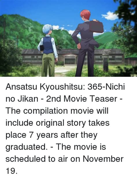Find out more with myanimelist, the world's most active online anime and manga community and database. Mmtm Ansatsu Kyoushitsu 365-Nichi No Jikan - 2nd Movie ...