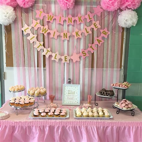 The Centre Of The Party Room A Pink And Gold Themed Sweet Table And