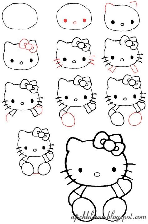 Free download and use them in in your design related work. Let's draw Hello Kitty | Hello kitty drawing, Kitty ...
