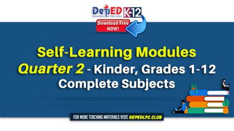 Deped Self Learning Modules Quarter 2 For All Grades And Subjects Kinder