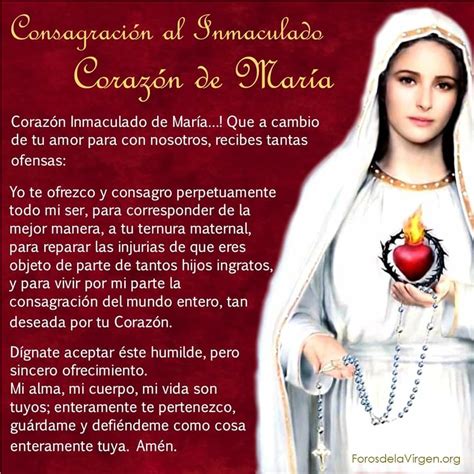 Consagracion Al Inmaculado Corazon De Jesus Y Maria Kulturaupice