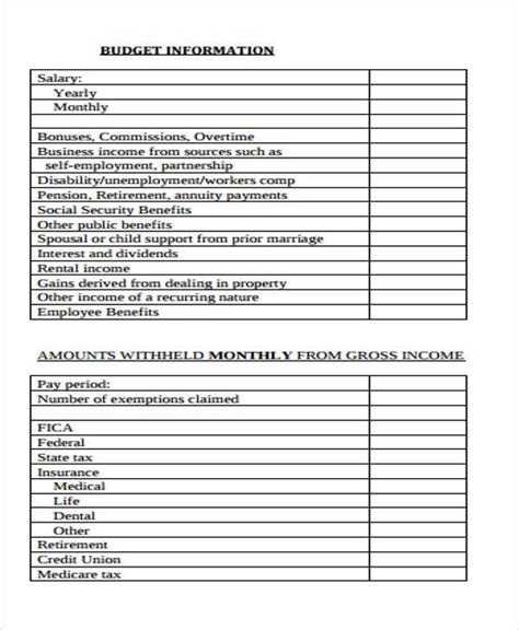 9 Yearly Budget Templates Word Pdf Excel Free