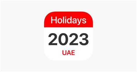 ‎uae Public Holidays 2023 On The App Store