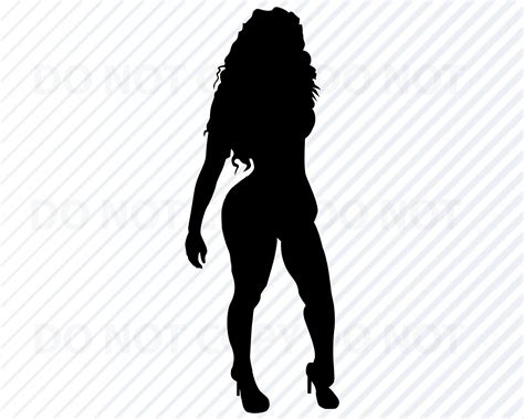 Curvy African American Woman Diva Svg Image Afro Black Woman Etsy Black Woman Silhouette