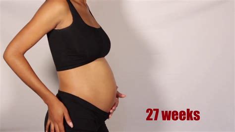 Pregnancy Belly Progression Week By Week Watch My Belly Grow Youtube
