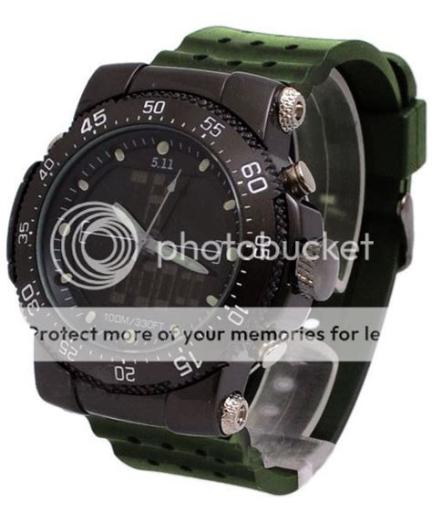 511 Tactical Hrt Titanium Army Green Gun Metallic Watch Price In