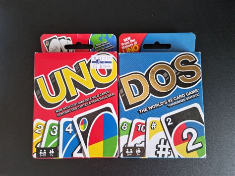 Uno And Dos Card Game Pack Hobbies And Toys Toys And Games On Carousell