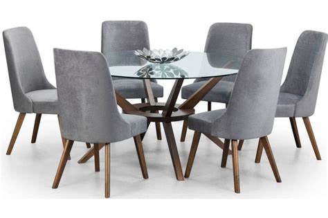 Large Round Glass Dining Table And 6 Chairs At Harold Silcox Blog