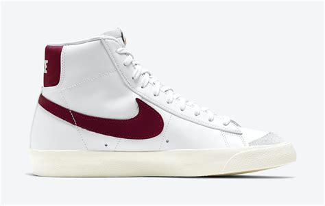 Nike Blazer Mid 77 Vintage Appears In White And Maroon The Elite