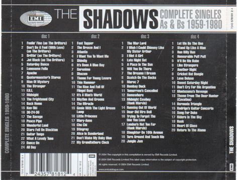the shadows альбом complete singles as and bs 1959 1980 2004