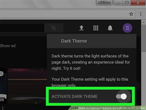 How To Turn On Youtube Dark Mode On Pc Or Mac 5 Steps