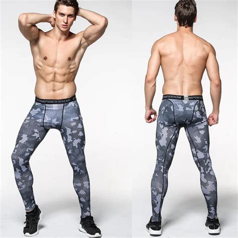 2016 new men s tight fitting pants leggings running sports gym fitness male trousers flexible