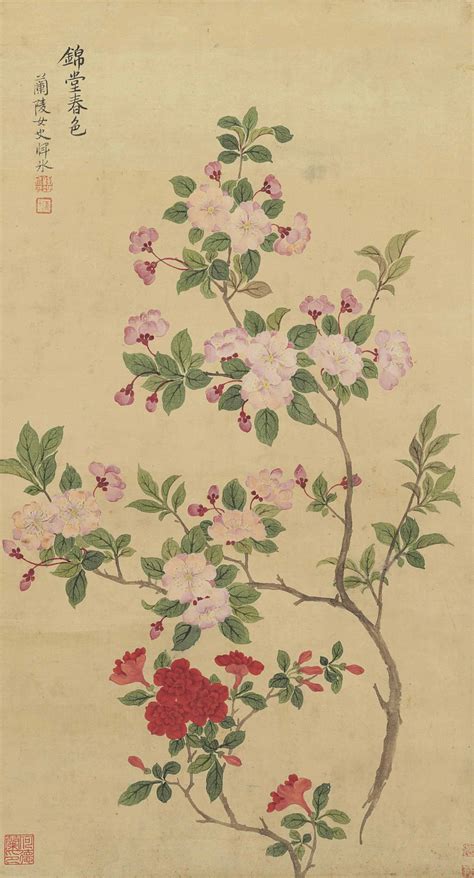 Yun Bing 18th Century Flowers Christies