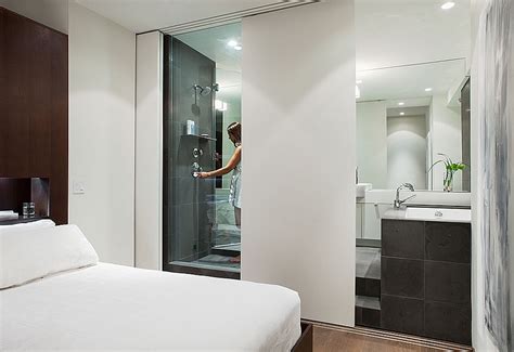 Glass bathroom walls are an amazing way to make your apartment look modern and luxurious. Bright And Beautiful Urban Renovation Unites Two ...