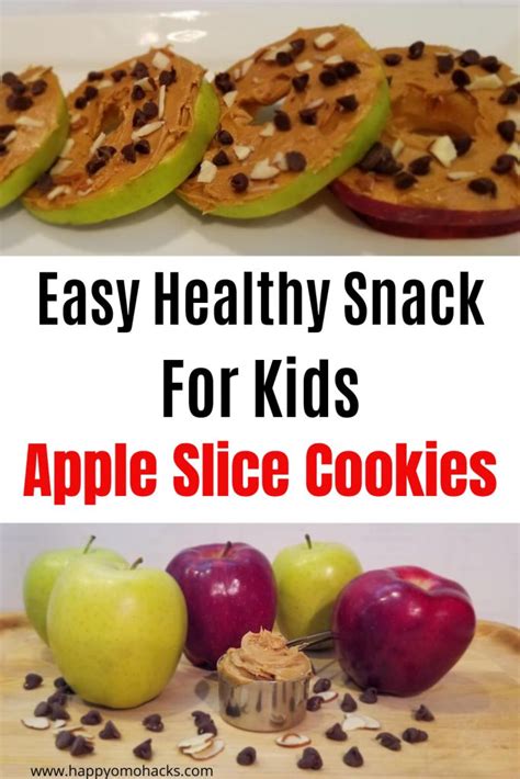 Easy Snacks For Kids Apple Slice Cookies Happy Mom Hacks Easy
