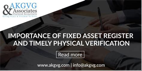 Importance Of Fixed Asset Register And Timely Physical Verification