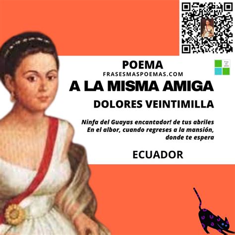 A La Misma Amiga De Dolores Veintimilla Poema Frases Más Poemas