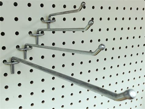 40 new pegboard peg board metal hooks 1 deep zinc finish lot of 40 department store quality