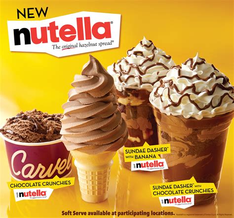 Carvel Nutella Ice Cream, Soft Serve and Sundaes | Time