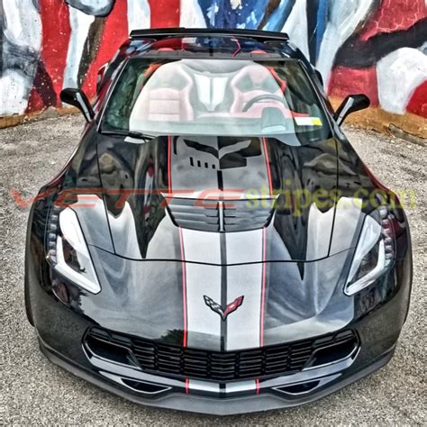 2015 2019 C7 Corvette Z06 Gm Full Racing Stripe 2