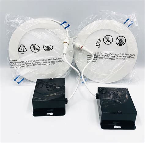2 Pack Sunco Lighting 6 Inch Slim Led Downlight With Junction Box Dl